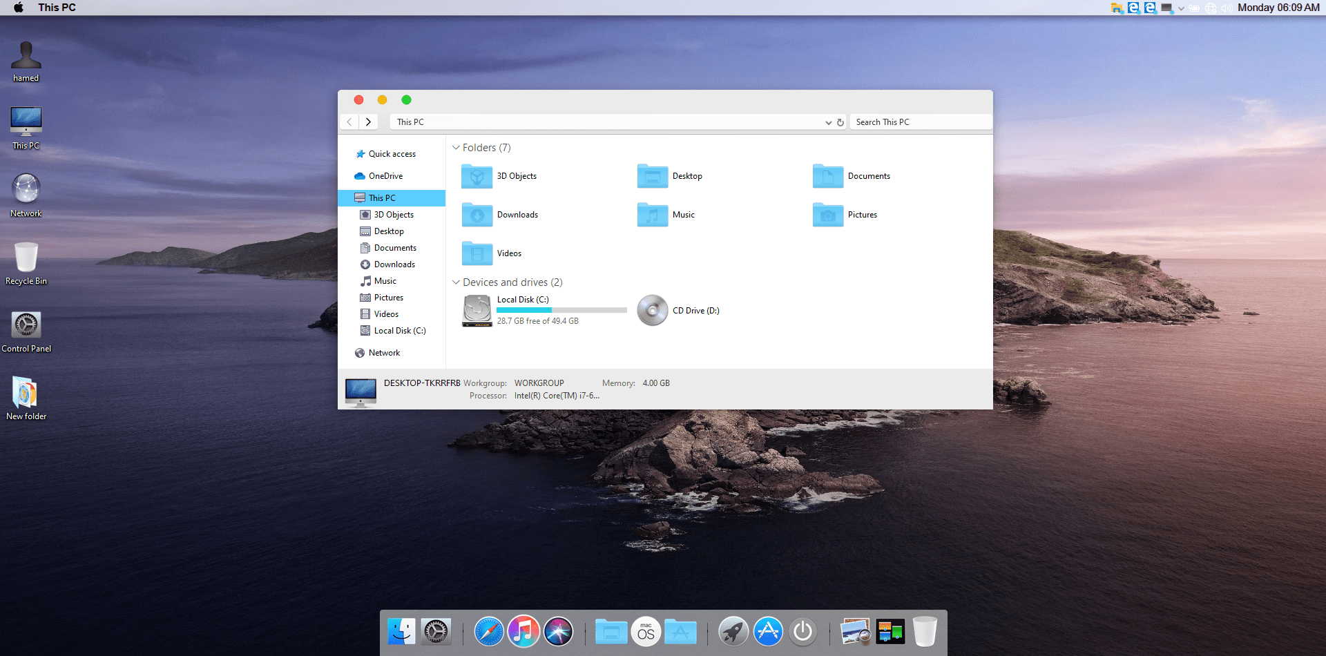 windows 7 for the mac